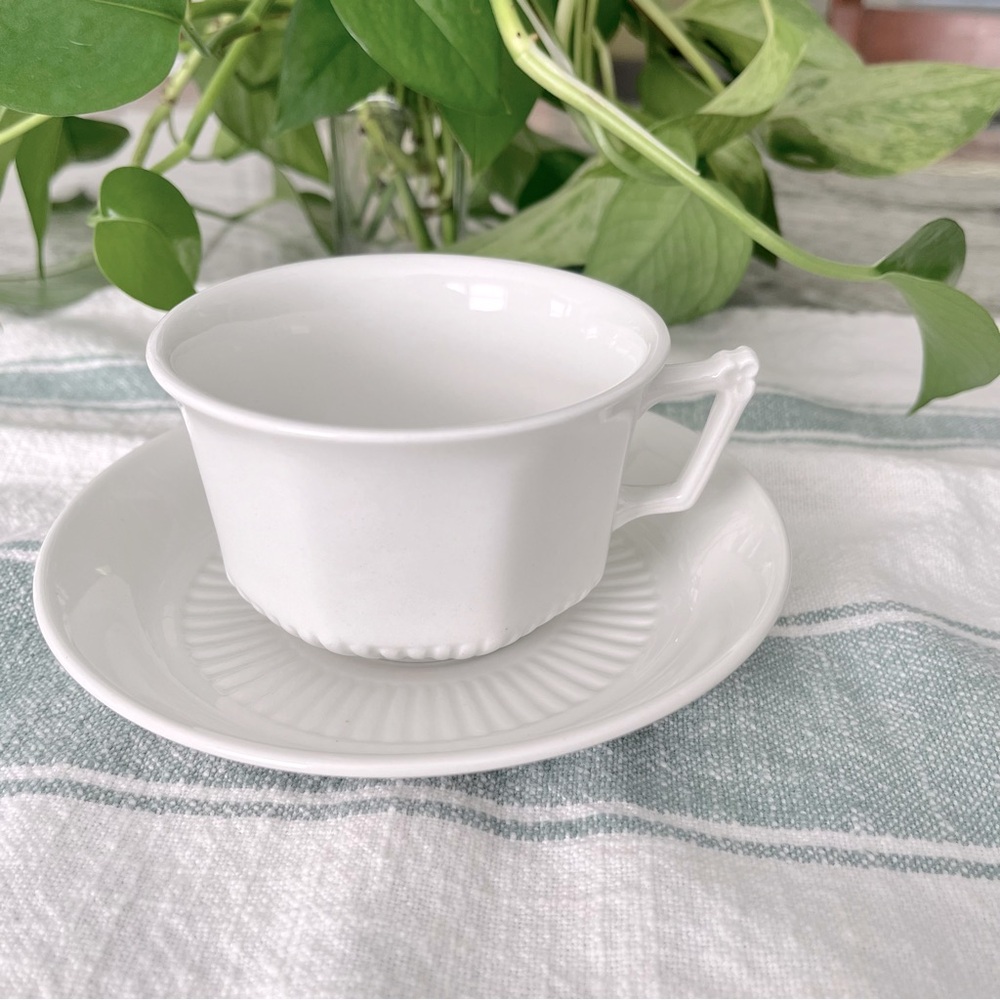 Ironstone Tea Cup & Saucer